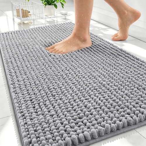 OLANLY Chenille Bath Mat